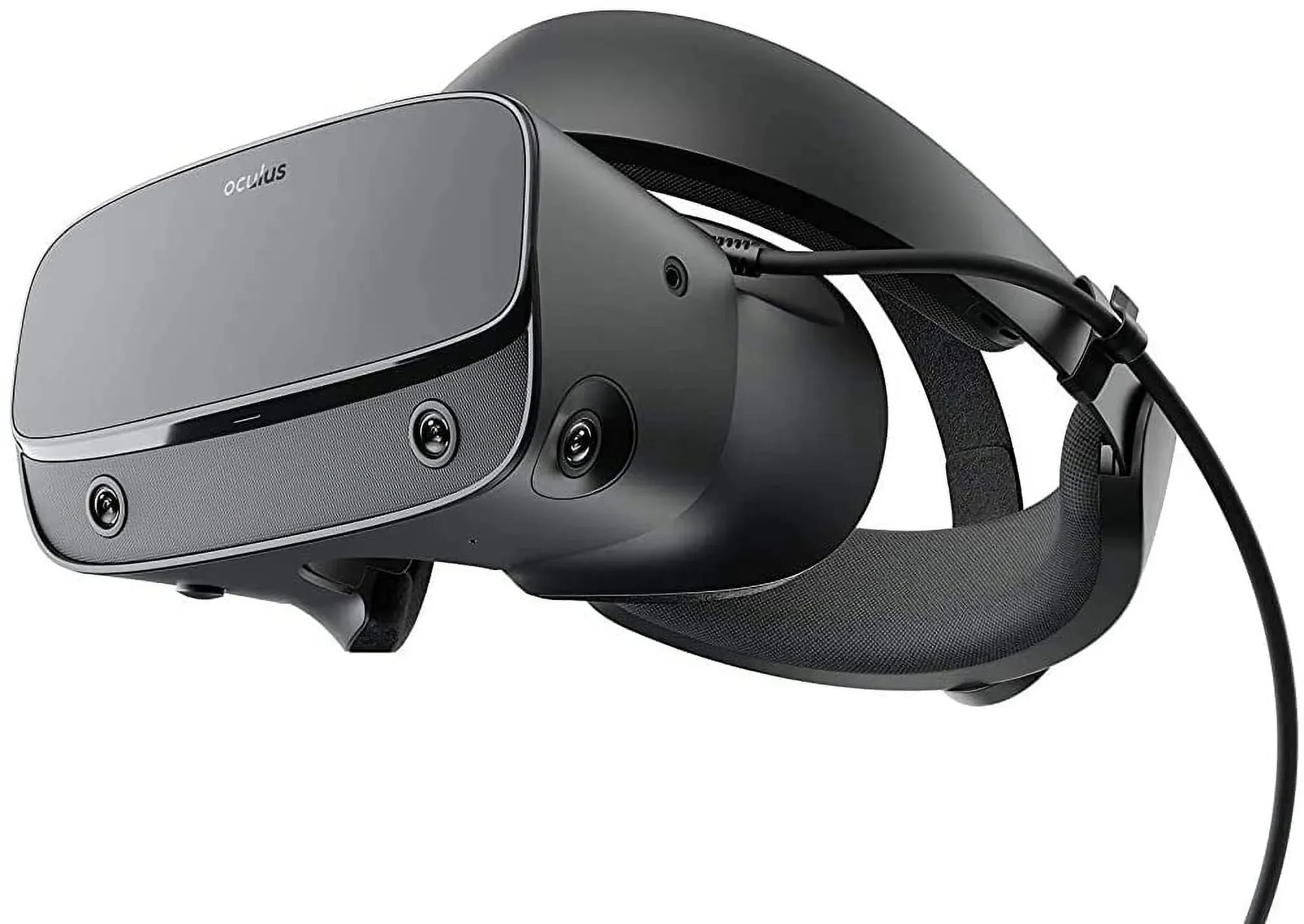 - Rift S Pc-Powered VR Gaming Headset - Black, Two Touch Controllers, Fit Wheel Adjustable Halo Headband, Motion Insight Tracking Sensor, Bundle with 10Ft Link Cable