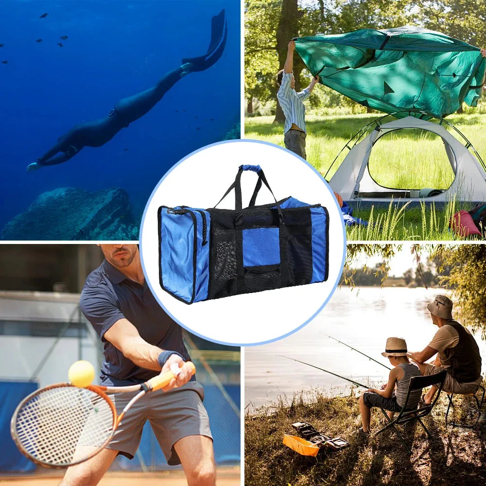 100L Mesh Duffle Gear Bag for Scuba Diving Snorkeling Swimming Beach Duffle Bag for Snorkeling Equipment 29.5" * 13.8" * 15.7"