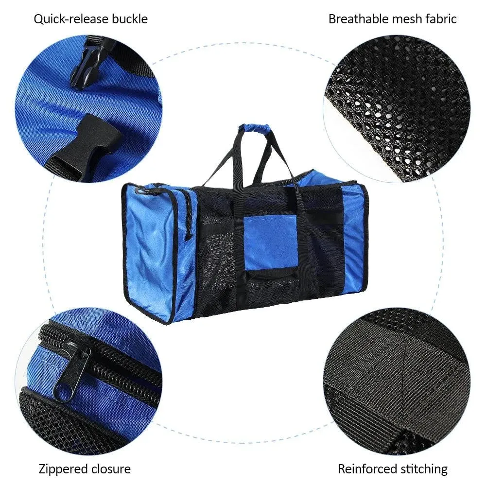 100L Mesh Duffle Gear Bag for Scuba Diving Snorkeling Swimming Beach Duffle Bag for Snorkeling Equipment 29.5" * 13.8" * 15.7"