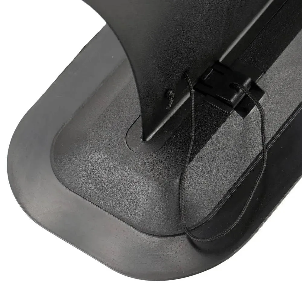 1pc Large Size Kayak Skeg Tracking Fin Black Canoe Rowing Boats Integral Fin Mounting Points Watershed Board Kayak Accessories