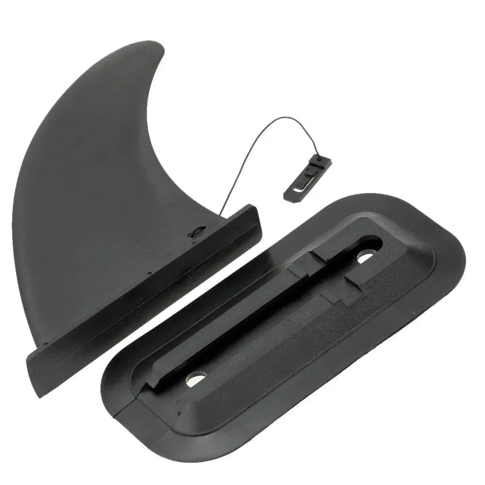 1pc Large Size Kayak Skeg Tracking Fin Black Canoe Rowing Boats Integral Fin Mounting Points Watershed Board Kayak Accessories