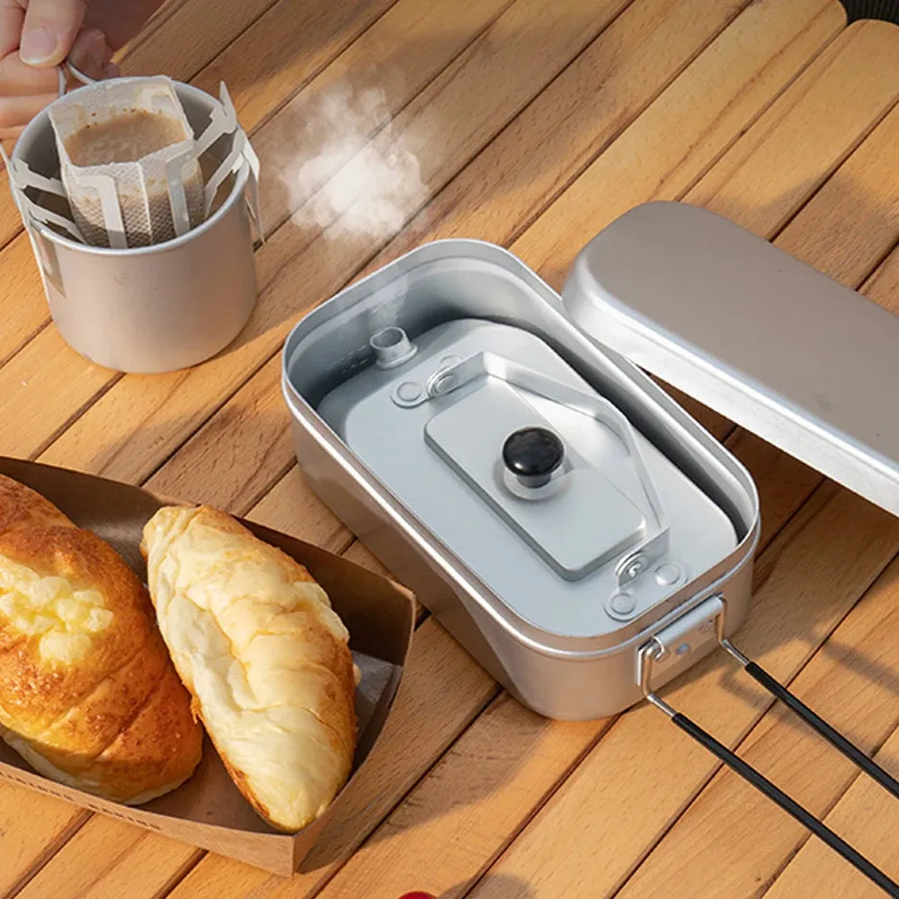 200ml Camping Kettle Outdoor Aluminum Alloy Kettle Foldable Handle Coffee Pot Picnic Water Boiler Teapot Cooking Accessory