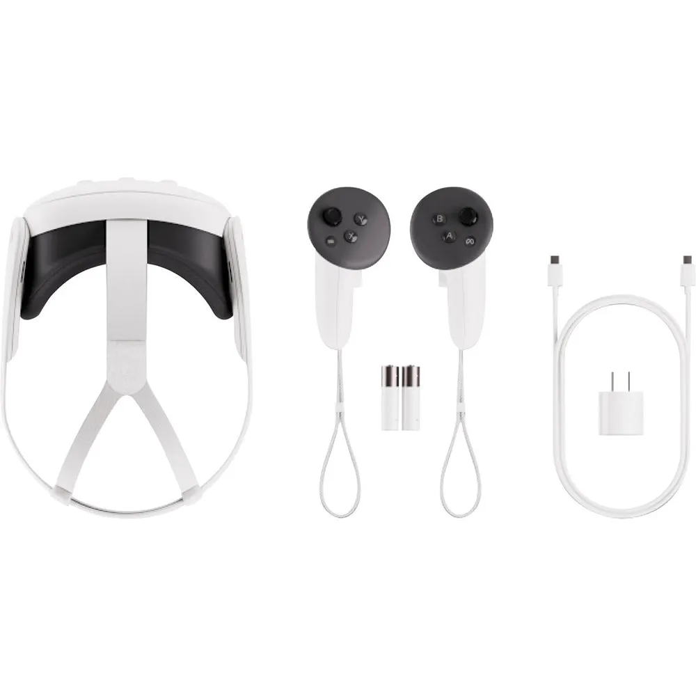 2023 New Meta Quest 3 All-In-One VR Headset 128GB Virtual Reality with Touch Plus Controllers, 2064 x 2208 up to 120 Hz Refresh Rate LCD, Enhanced Graphics, Slimmer Optics, Mytrix Cable & Earphones