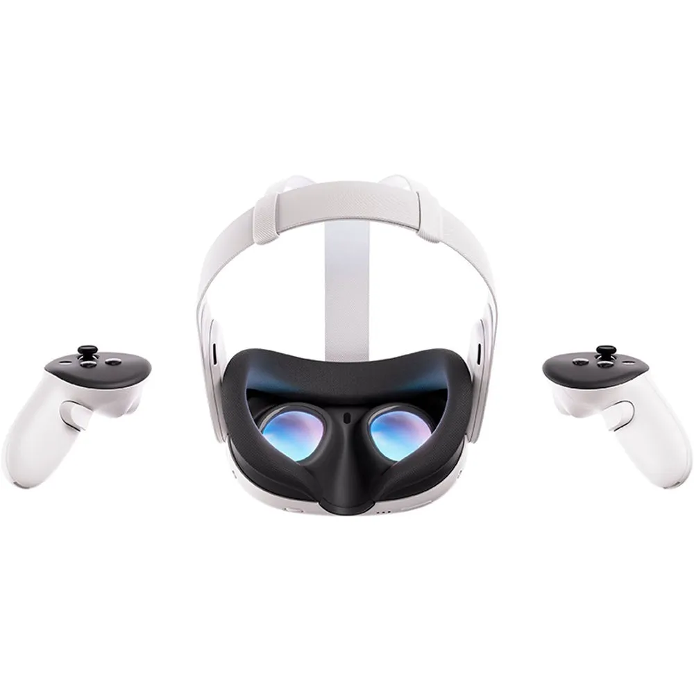 2023 New Meta Quest 3 All-In-One VR Headset 128GB Virtual Reality with Touch Plus Controllers, 2064 x 2208 up to 120 Hz Refresh Rate LCD, Enhanced Graphics, Slimmer Optics, Mytrix Cable & Earphones