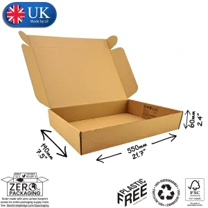 55x19x6cm Cardboard Postal Box