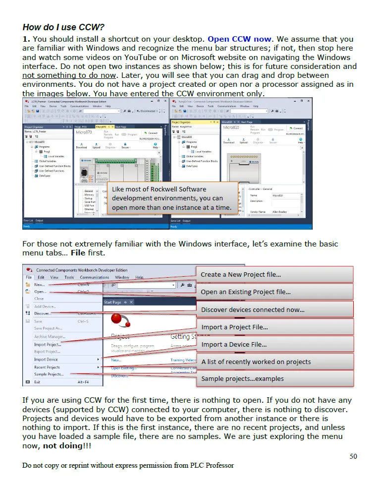 56 - Part #1 Fundamentals of PLCs using Connected Components Workbench 3rd Edition w/Micro800 Controllers