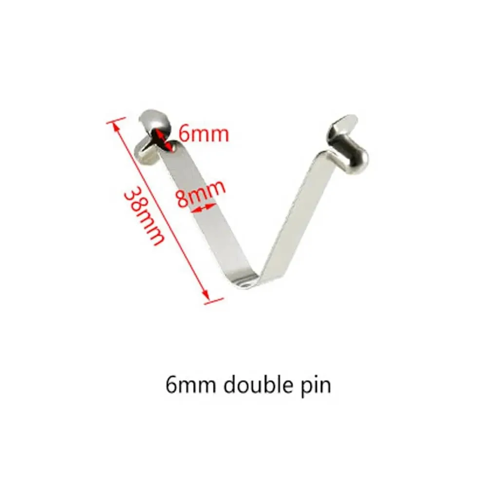 6pcs Kayak Paddle Spring Clips Tent Pole Clips Push Button Spring Snap Clip Locking Tube Pin M2165 Kayak Accessories
