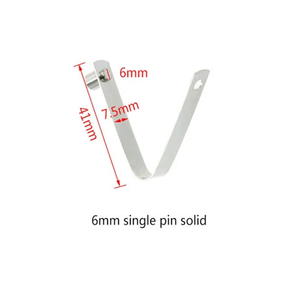 6pcs Kayak Paddle Spring Clips Tent Pole Clips Push Button Spring Snap Clip Locking Tube Pin M2165 Kayak Accessories