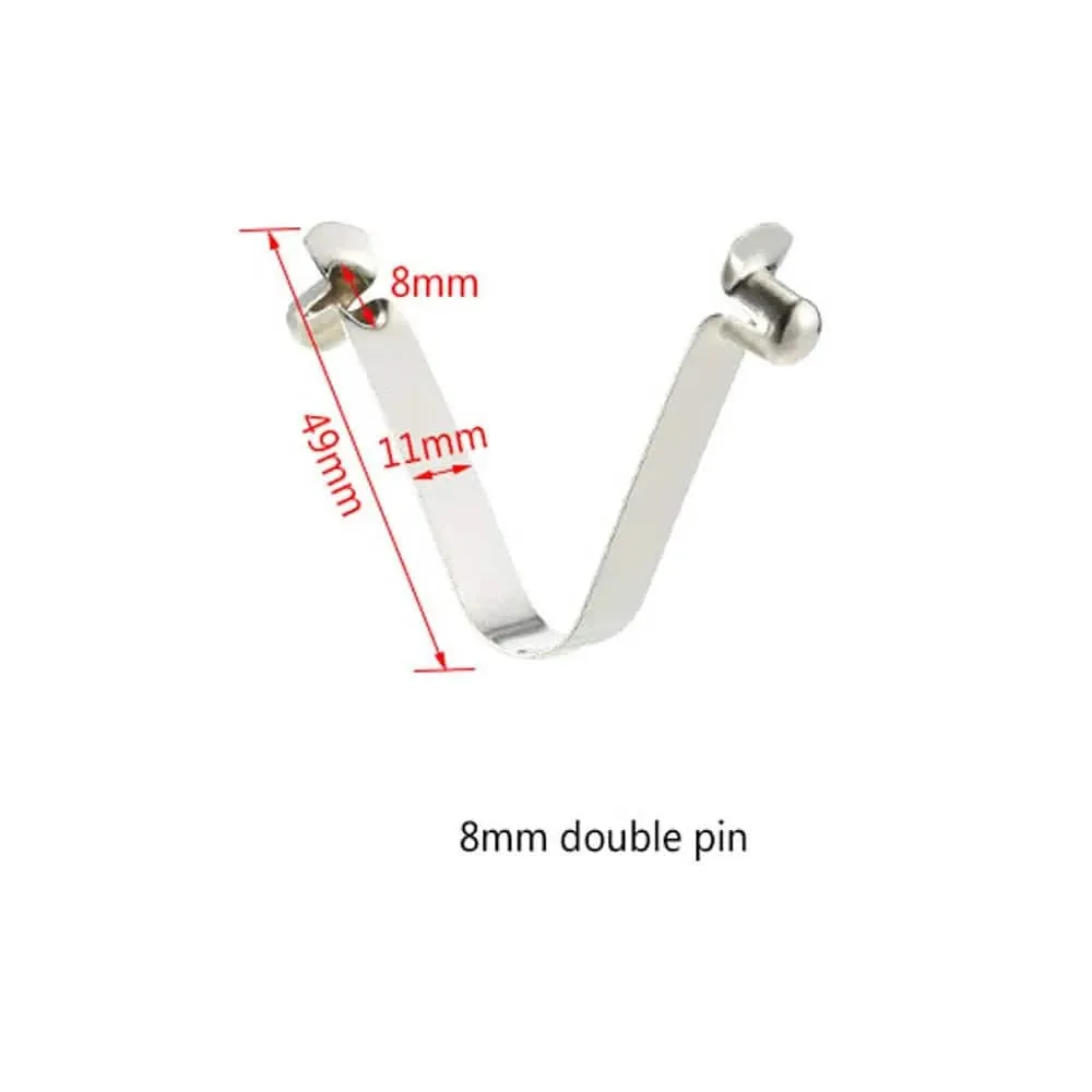 6pcs Kayak Paddle Spring Clips Tent Pole Clips Push Button Spring Snap Clip Locking Tube Pin M2165 Kayak Accessories