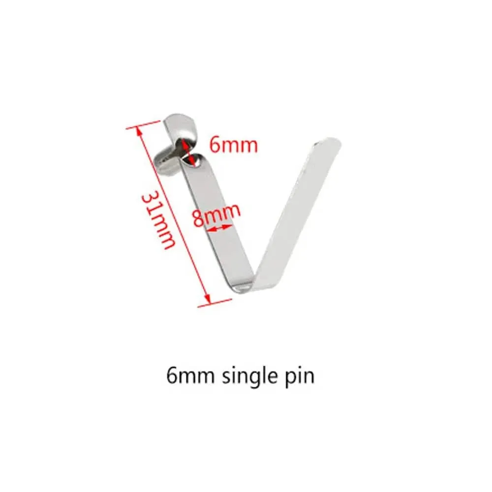 6pcs Kayak Paddle Spring Clips Tent Pole Clips Push Button Spring Snap Clip Locking Tube Pin M2165 Kayak Accessories