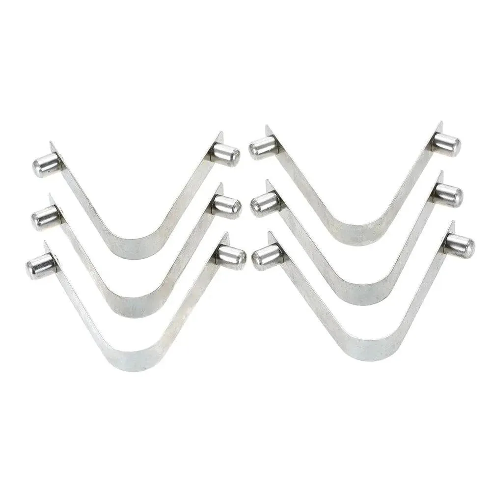 6pcs Kayak Paddle Spring Clips Tent Pole Clips Push Button Spring Snap Clip Locking Tube Pin M2165 Kayak Accessories