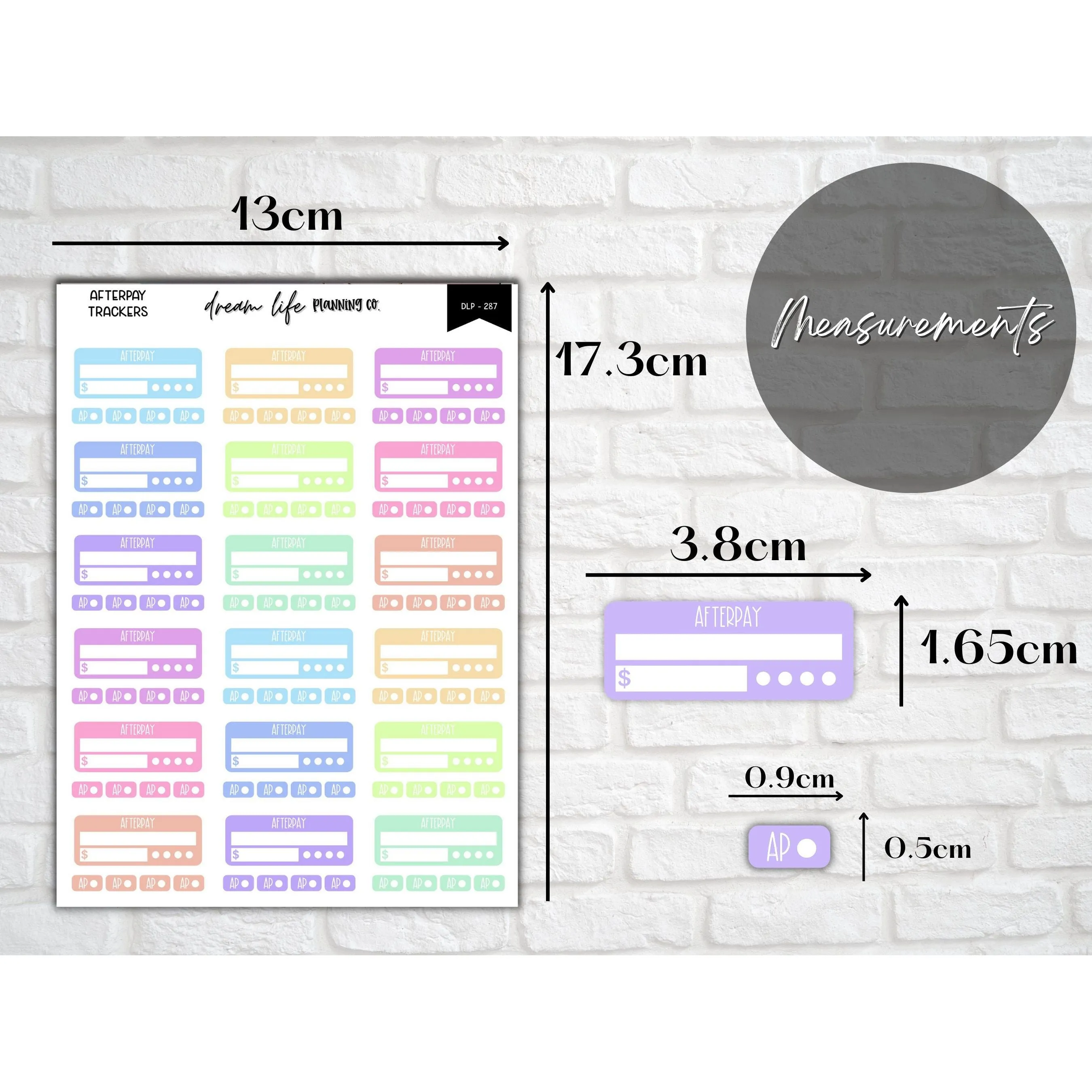Afterpay Tracking Stickers