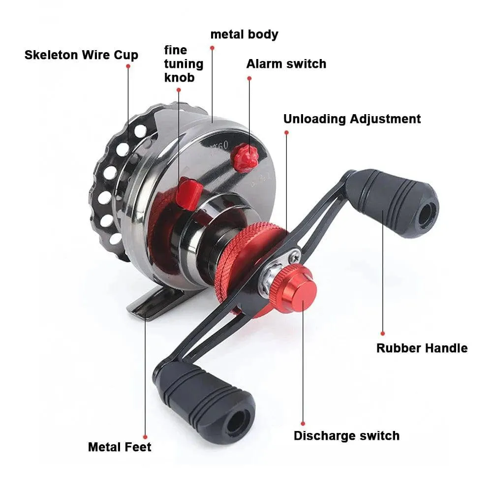 All Metal Fishing Reel 3.6 : 1 High Drag Power Spinning Wheel Fishing Coil Smooth and Stable Fishing Reel Fishing Accessory