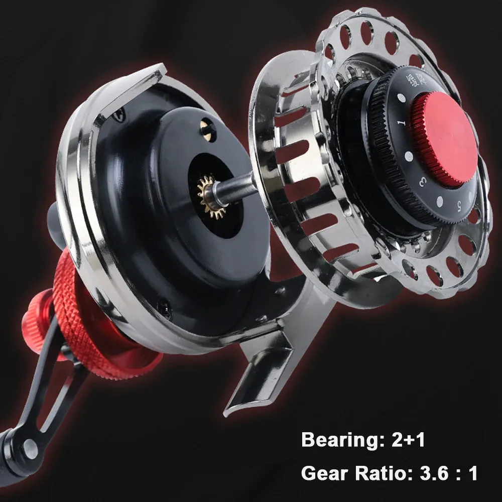 All Metal Fishing Reel 3.6 : 1 High Drag Power Spinning Wheel Fishing Coil Smooth and Stable Fishing Reel Fishing Accessory