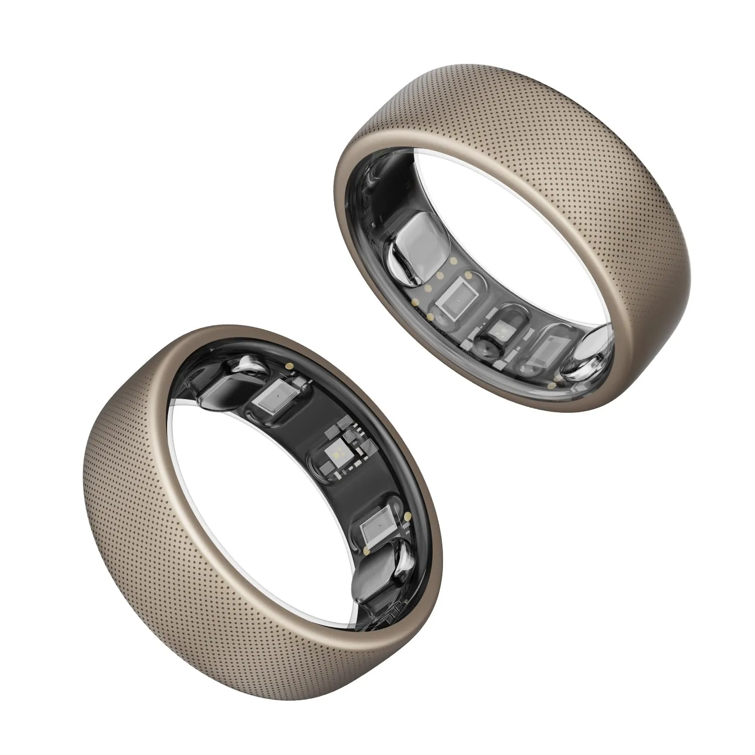Amazfit Helio Smart Ring, Wearable Fitness Tracker, Sleep Heart Rate Health Monitor, No App Subscription, 4 Days Battery Life, Fast Wireless Charging, 10 ATM Water-Resistance (Size 8)