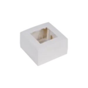 Audac WB45S/W Surface Mount Box Single - 45x45mm (White)