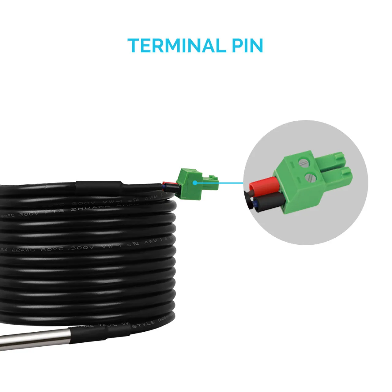 Battery Temperature Sensor for Renogy Solar Charge Controllers