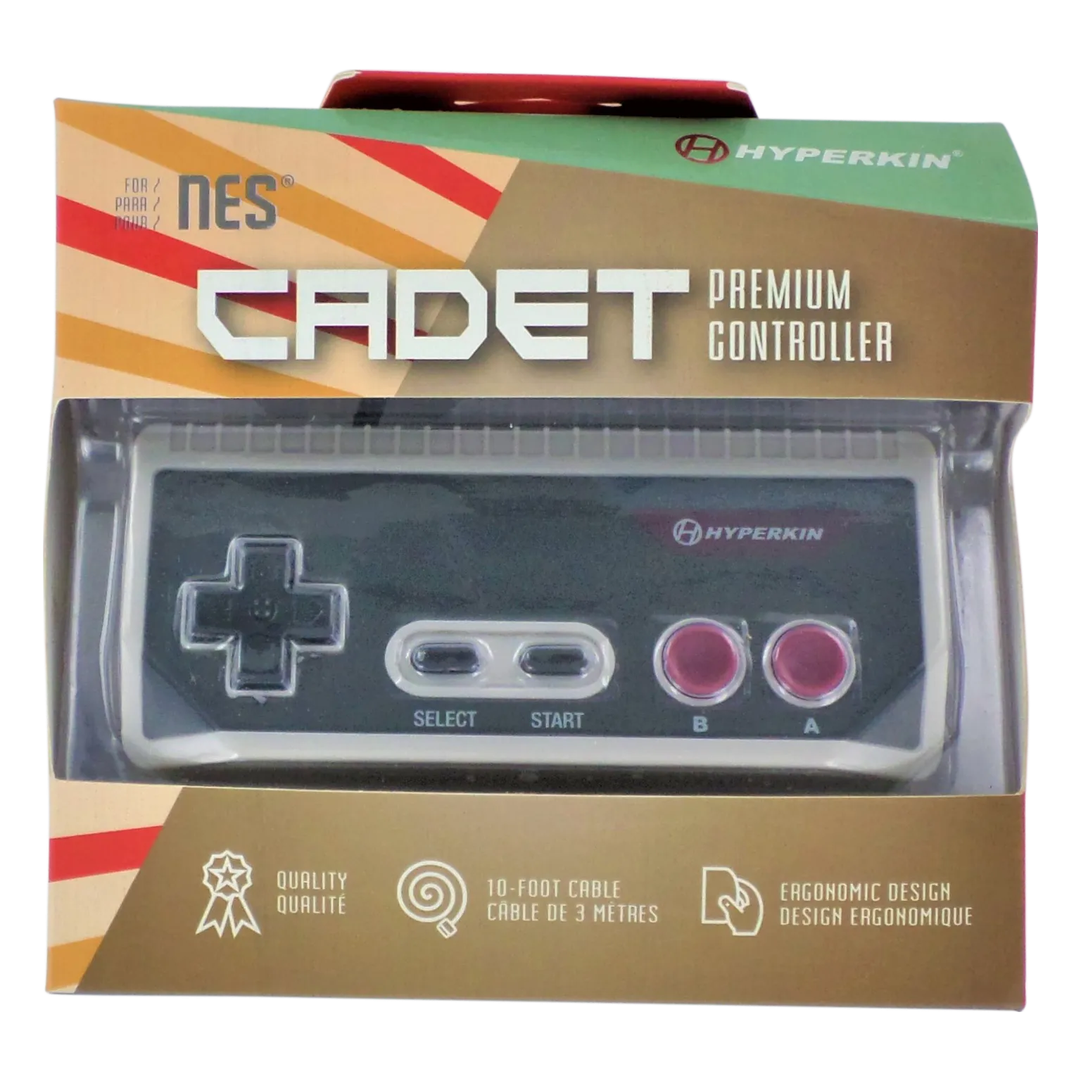 Cadet wired premium controller gamepad for Nintendo NES wiht 10ft (3M) cable | Hyperkin