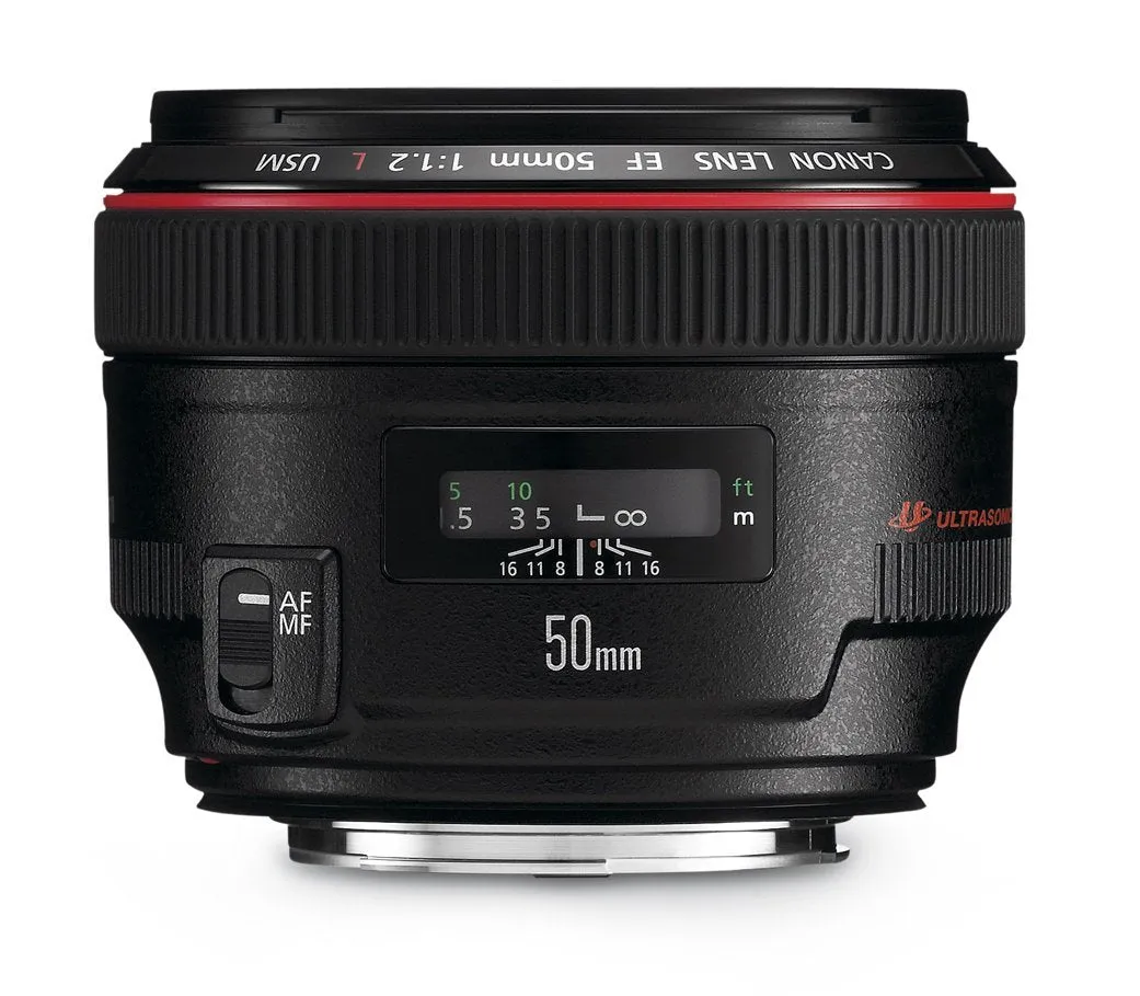 Canon EF 50mm f/1.2 L USM Lens for Canon Digital SLR Cameras - International Model