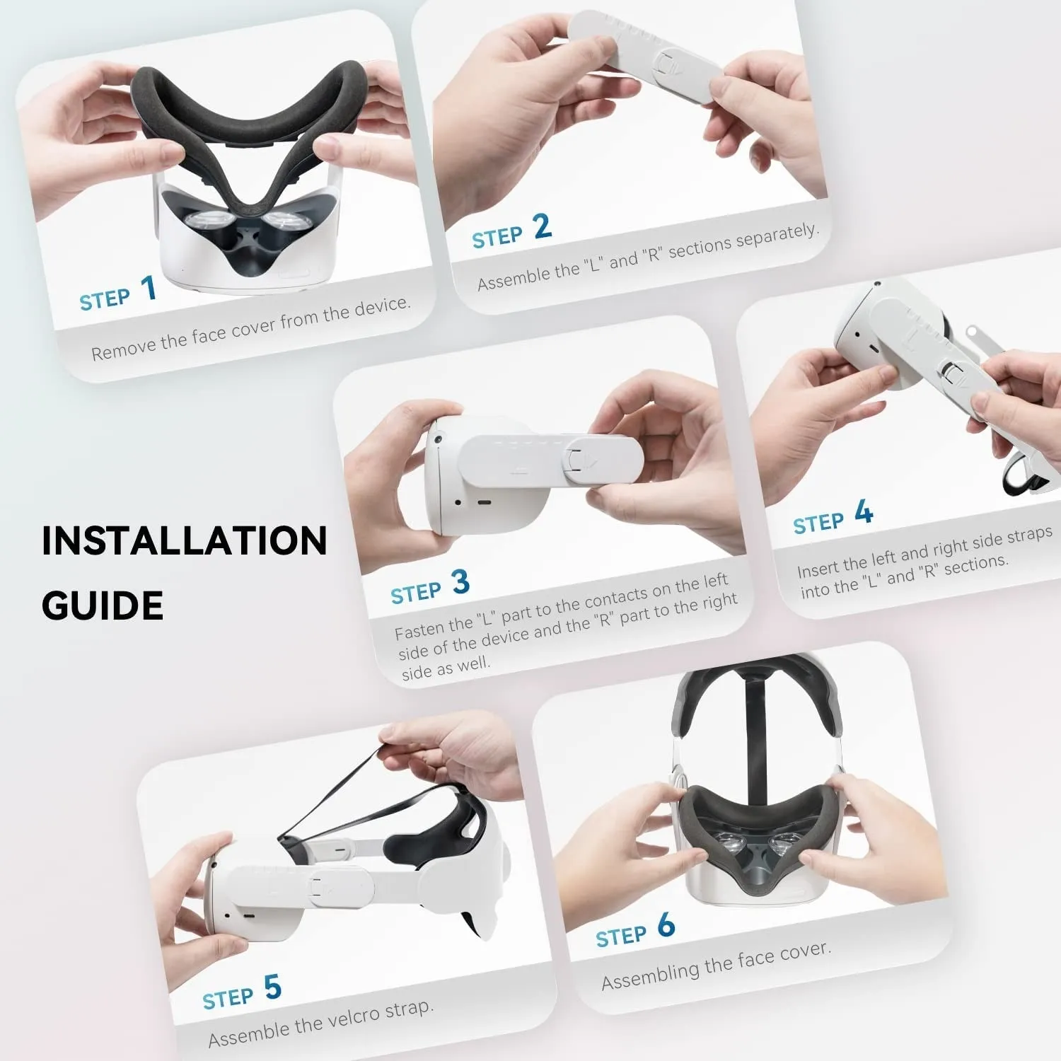 CNBEYOUNG Adjustable Head Strap for Meta/Oculus Quest 2, Replacement for Quest 2 Elite Strap Accessories for Enhanced Support and Comfort in VR, Suita