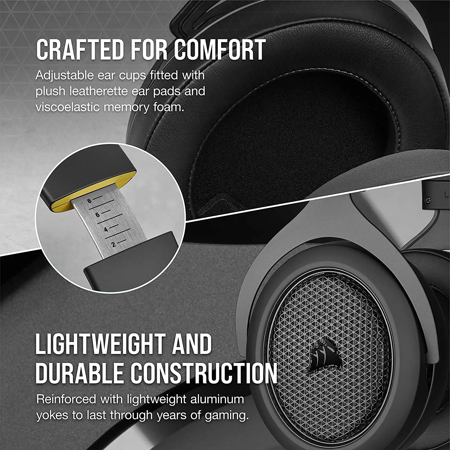 Corsair HS70 Bluetooth - Wired Gaming Headset with Bluetooth - Works with PC, Mac, Xbox Series X, Xbox Series S, Xbox One, PS5, PS4, Nintendo Switch, iOS and Android - Carbon/Black