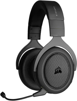 Corsair HS70 Bluetooth - Wired Gaming Headset with Bluetooth - Works with PC, Mac, Xbox Series X, Xbox Series S, Xbox One, PS5, PS4, Nintendo Switch, iOS and Android - Carbon/Black