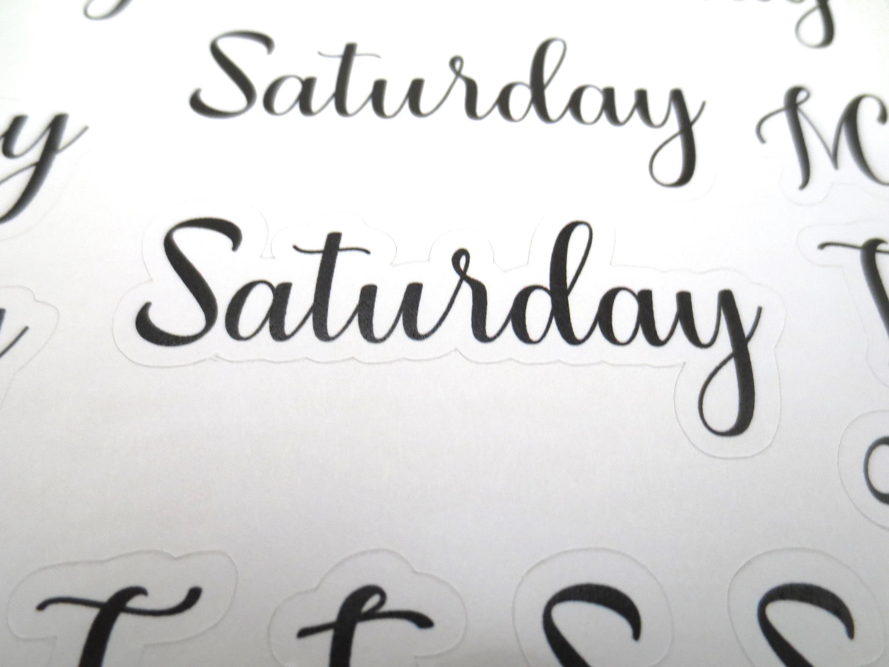 Days Of The Week Header Planner Stickers