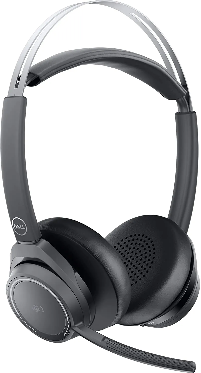 Dell Premier Wireless ANC Headset, Bluetooth, Adjustable Headband, Black - DELL-WL7022