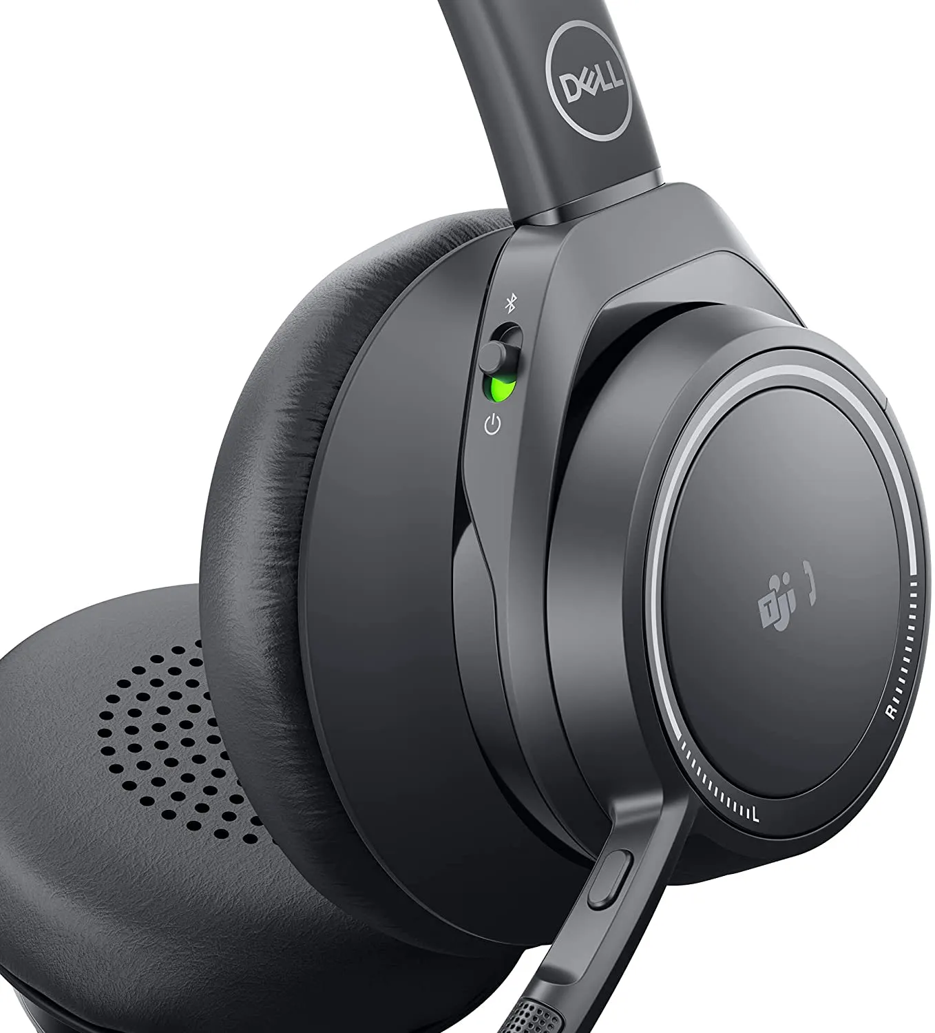 Dell Premier Wireless ANC Headset, Bluetooth, Adjustable Headband, Black - DELL-WL7022