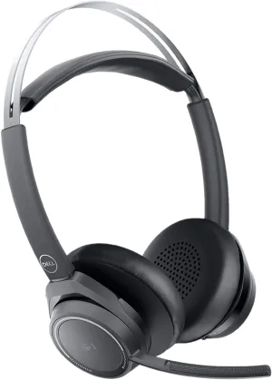 Dell Premier Wireless ANC Headset, Bluetooth, Adjustable Headband, Black - DELL-WL7022