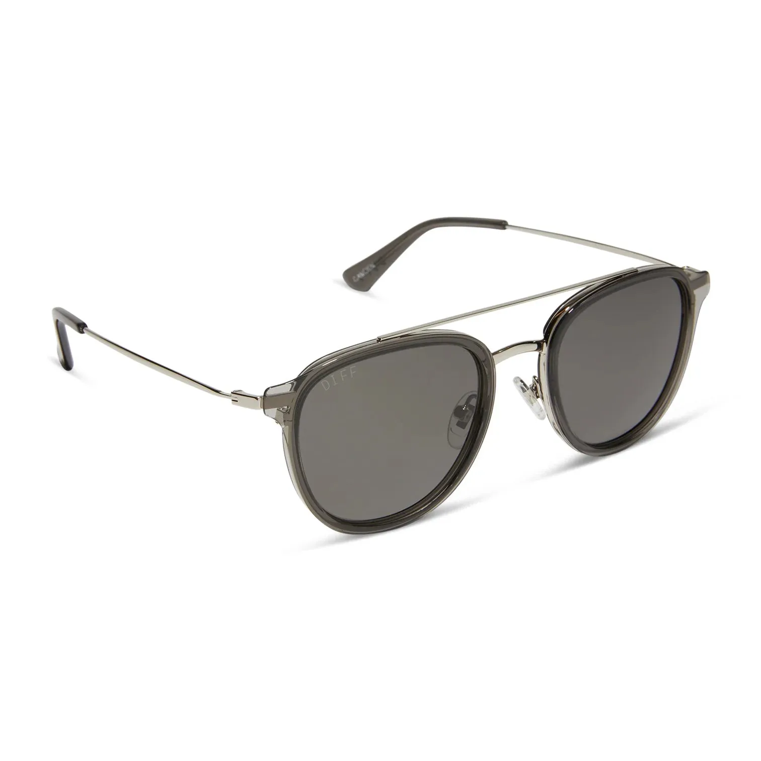 DIFF Camden Sunglasses - Polarized BLACK SMOKE