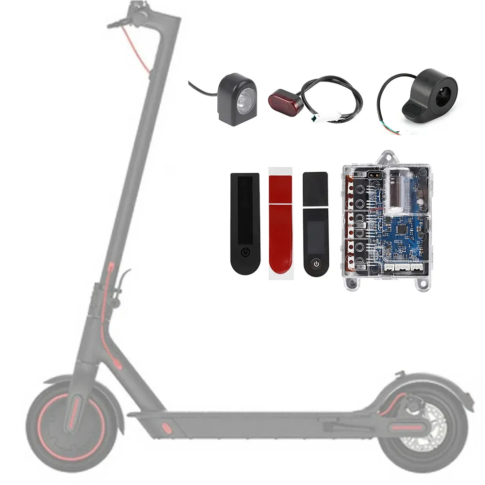Electric Scooter Accessories Set Include Headlight Tail Light Accelerator Switch Panel Cover and Controller for Xiao M365/Pro