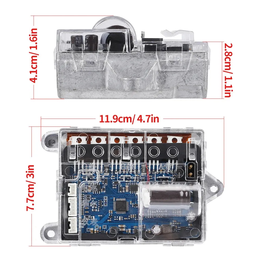 Electric Scooter Accessories Set Include Headlight Tail Light Accelerator Switch Panel Cover and Controller for Xiao M365/Pro