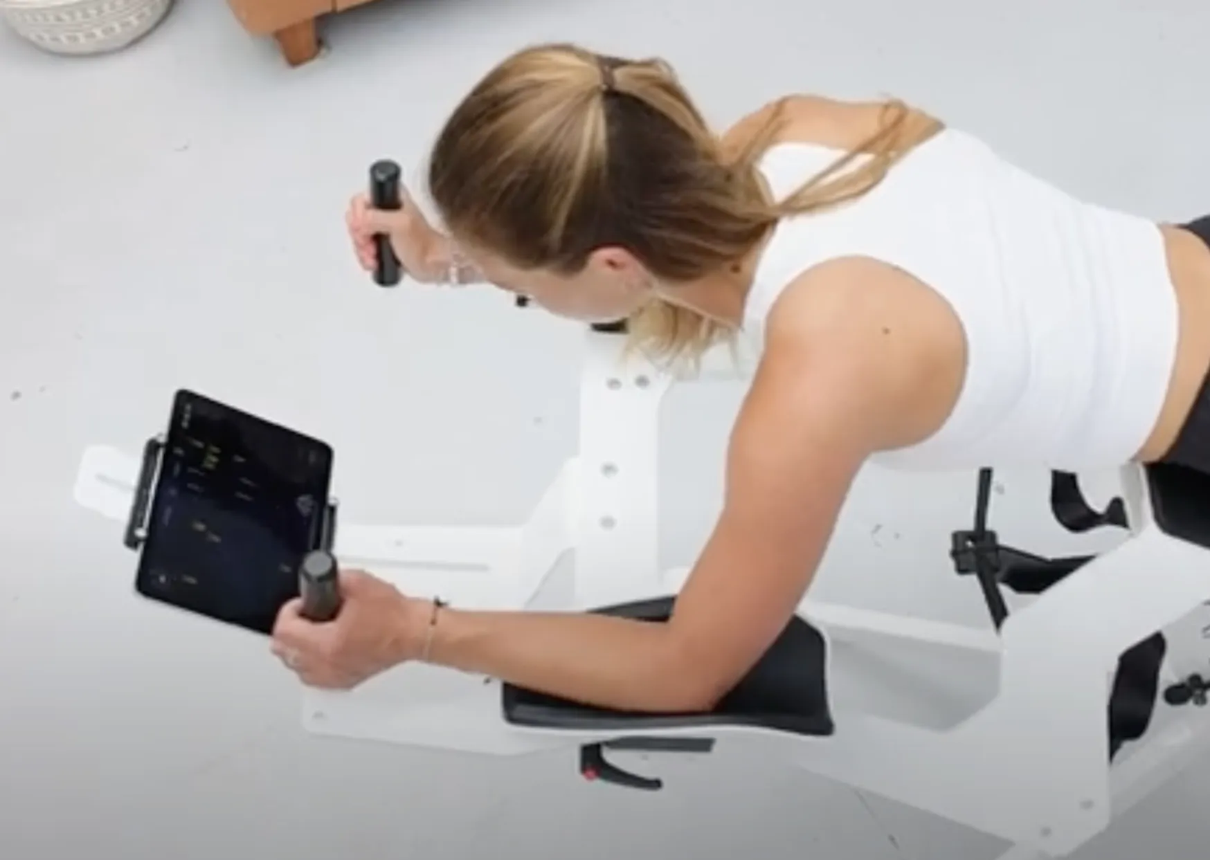 FLOOR MODEL 2024 ICAROS Home with Quick Adjust Foot Rests, Tablet/Phone Holder, Pico headset.