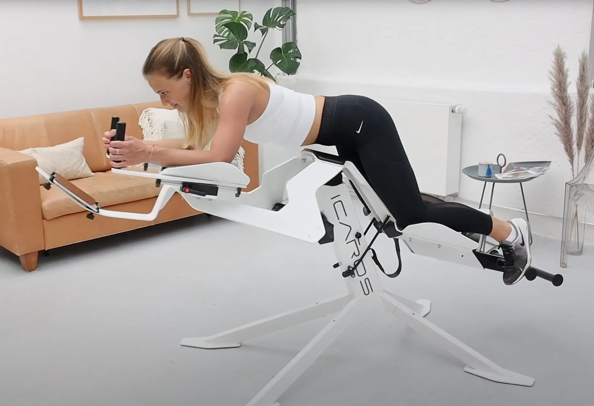 FLOOR MODEL 2024 ICAROS Home with Quick Adjust Foot Rests, Tablet/Phone Holder, Pico headset.