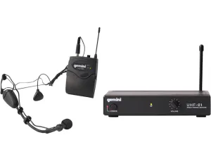 Gemini UHF-01HL Wireless Headset/Lavalier Combo System F1
