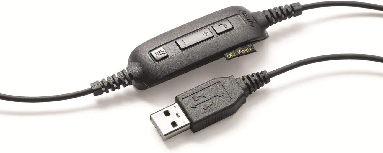 Jabra UC VOICE 550 Duo Corded Headset for Softphone (Renewed)