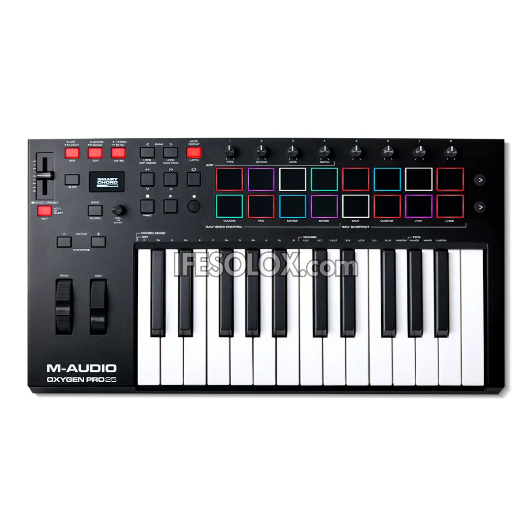 M-AUDIO Oxygen Pro 25 USB Powered MIDI Keyboard Controller with 25 Keys and MIDI out - Brand New