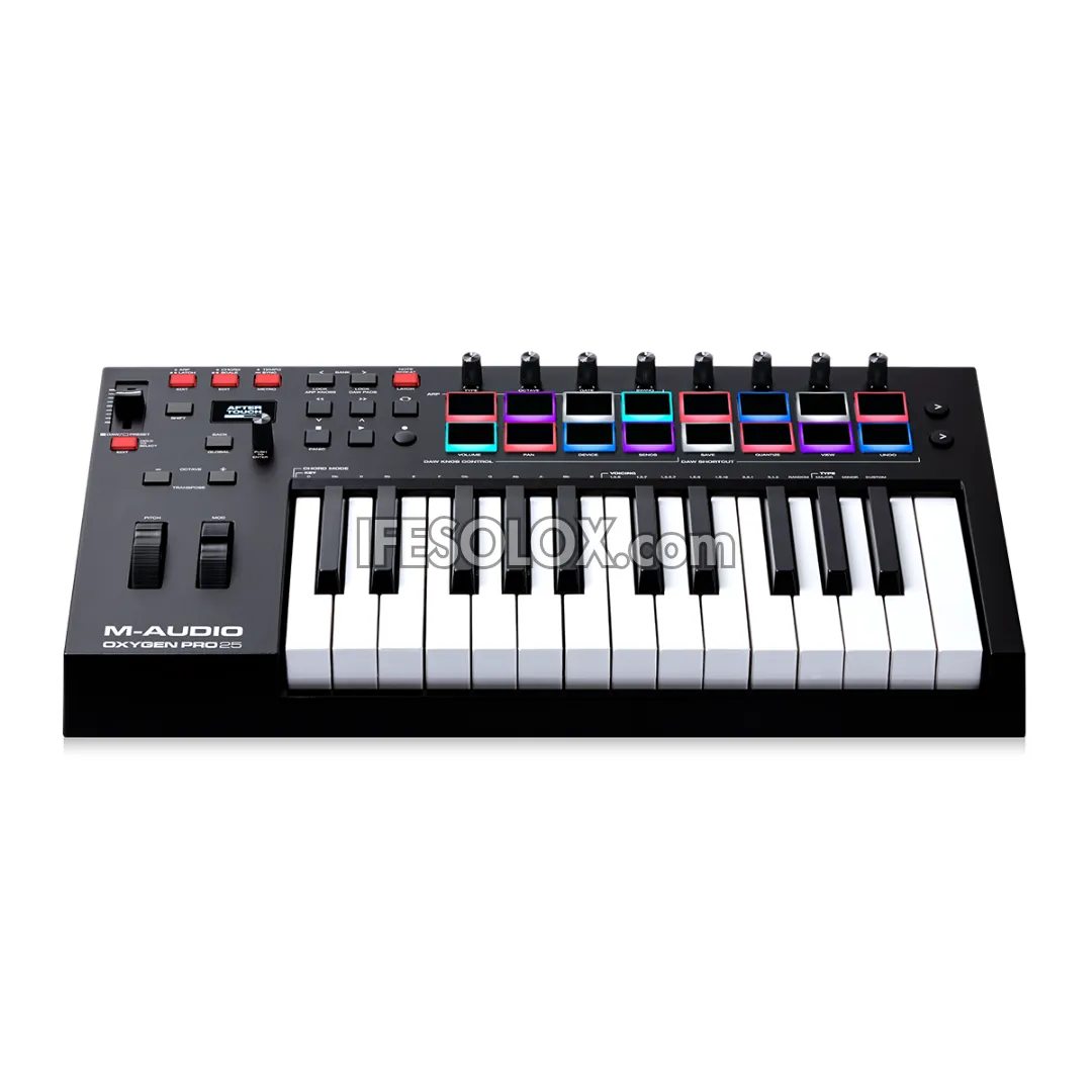 M-AUDIO Oxygen Pro 25 USB Powered MIDI Keyboard Controller with 25 Keys and MIDI out - Brand New