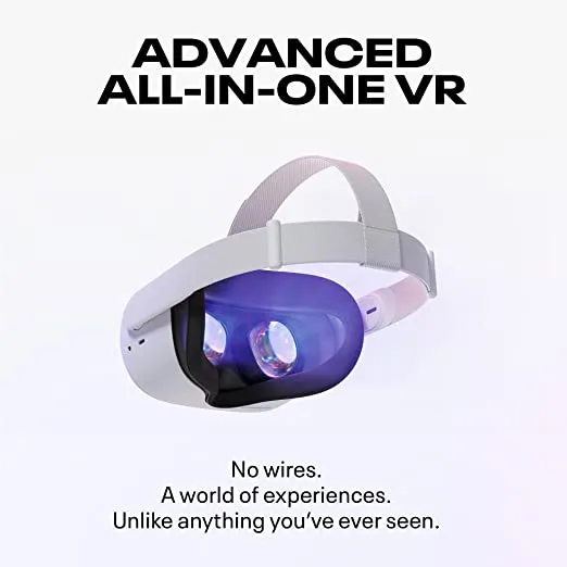 Meta/Oculus Quest 2 Advanced All-In-One Virtual Reality VR Headset Display Panoramic Somatosensory Game Consol 128GB/256GB