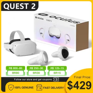 Meta/Oculus Quest 2 Advanced All-In-One Virtual Reality VR Headset Display Panoramic Somatosensory Game Consol 128GB/256GB