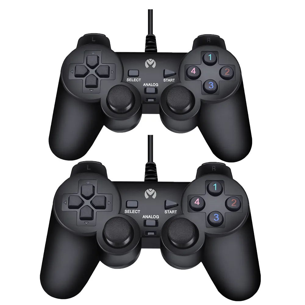 Mikuso Double Game Pad Wired Black [GP-USB008 BK]