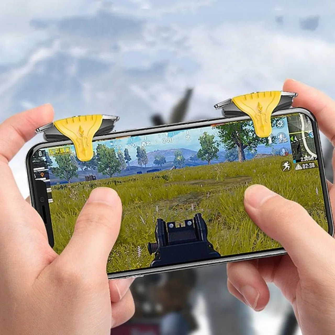Mobile Phone Gaming Trigger Aim Button Joystick For Pubg