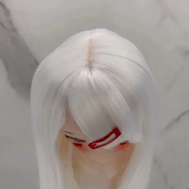 New 1/3, 1/4, & 1/6 BJD Doll's Wig with Bangs | Long Straight Wig | DIY Makeup Accessories
