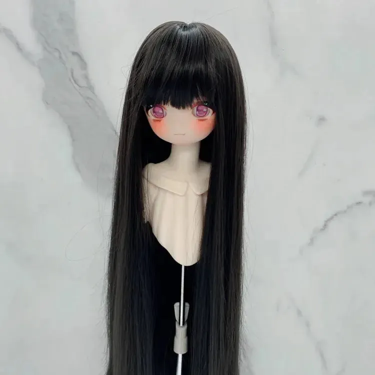 New 1/3, 1/4, & 1/6 BJD Doll's Wig with Bangs | Long Straight Wig | DIY Makeup Accessories
