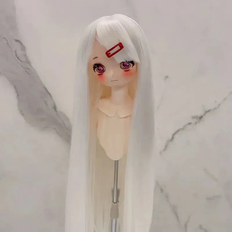 New 1/3, 1/4, & 1/6 BJD Doll's Wig with Bangs | Long Straight Wig | DIY Makeup Accessories