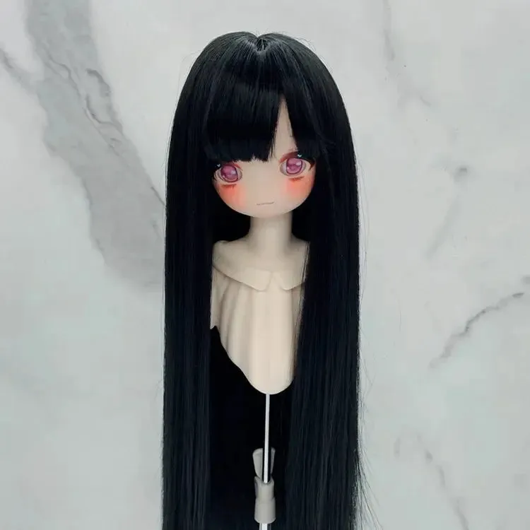 New 1/3, 1/4, & 1/6 BJD Doll's Wig with Bangs | Long Straight Wig | DIY Makeup Accessories