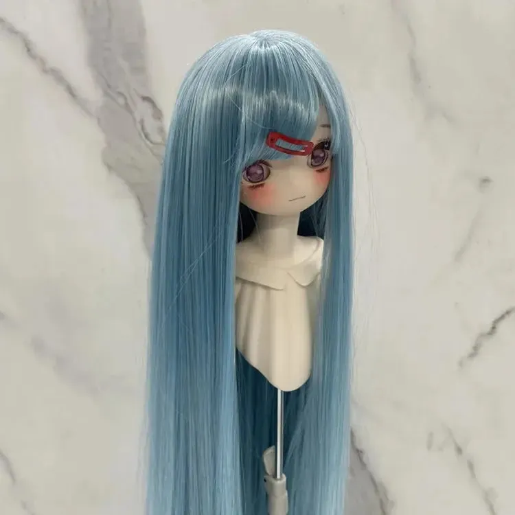 New 1/3, 1/4, & 1/6 BJD Doll's Wig with Bangs | Long Straight Wig | DIY Makeup Accessories
