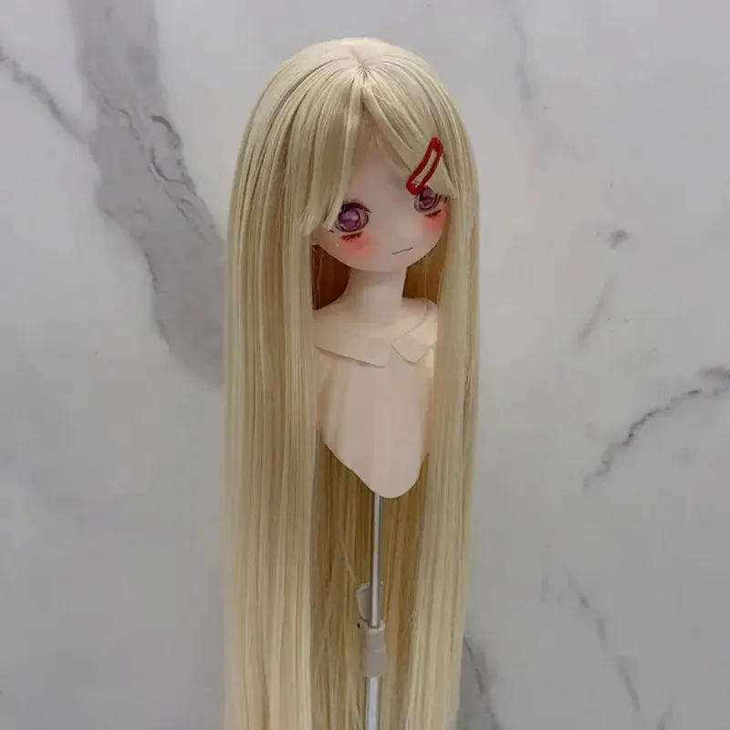 New 1/3, 1/4, & 1/6 BJD Doll's Wig with Bangs | Long Straight Wig | DIY Makeup Accessories