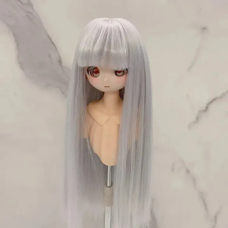 New 1/3, 1/4, & 1/6 BJD Doll's Wig with Bangs | Long Straight Wig | DIY Makeup Accessories